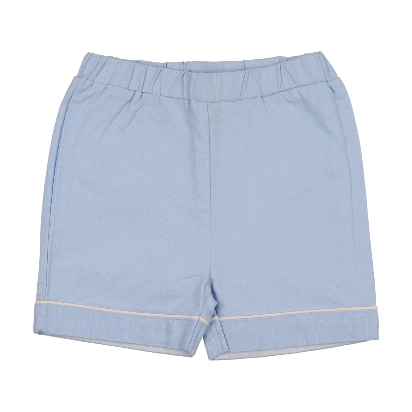 Light Blue with White Piping Shorts