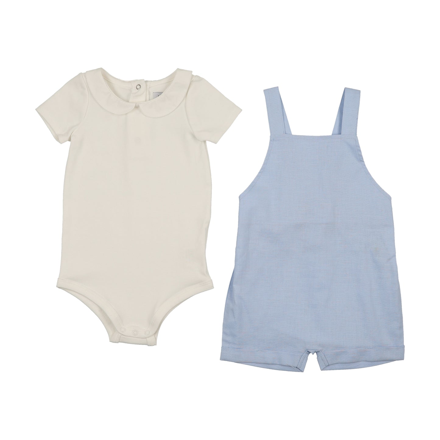 Light Blue Overall and Onesie Set