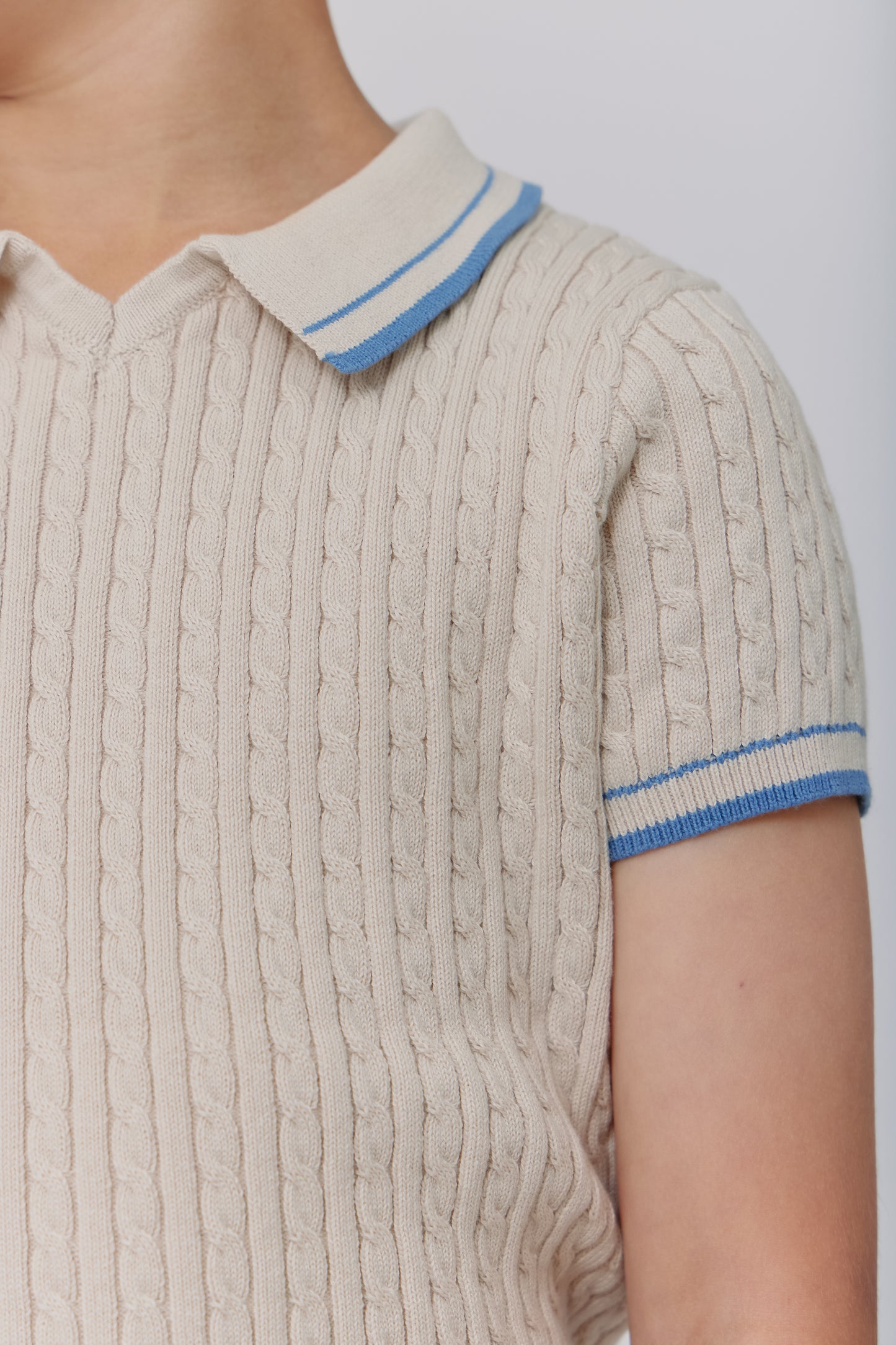 Cable Trim Sweater