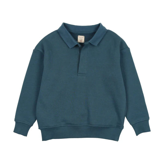 Sweatshirt Polo - Blue