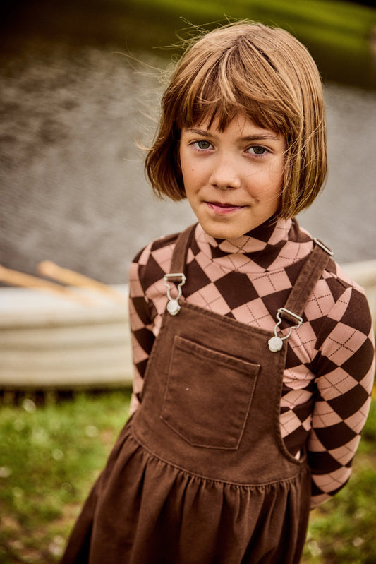 Casual Argyle Tneck - Brown
