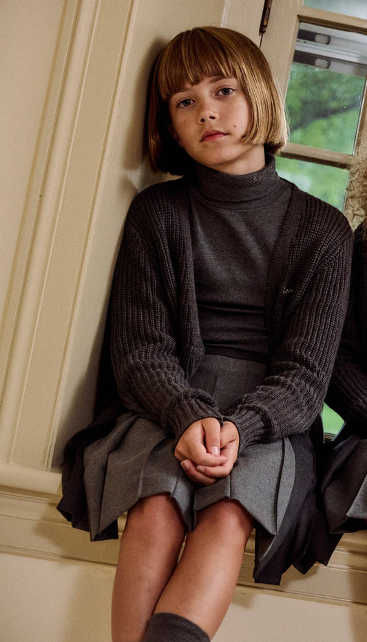 LP Embroidered Turtleneck - Grey