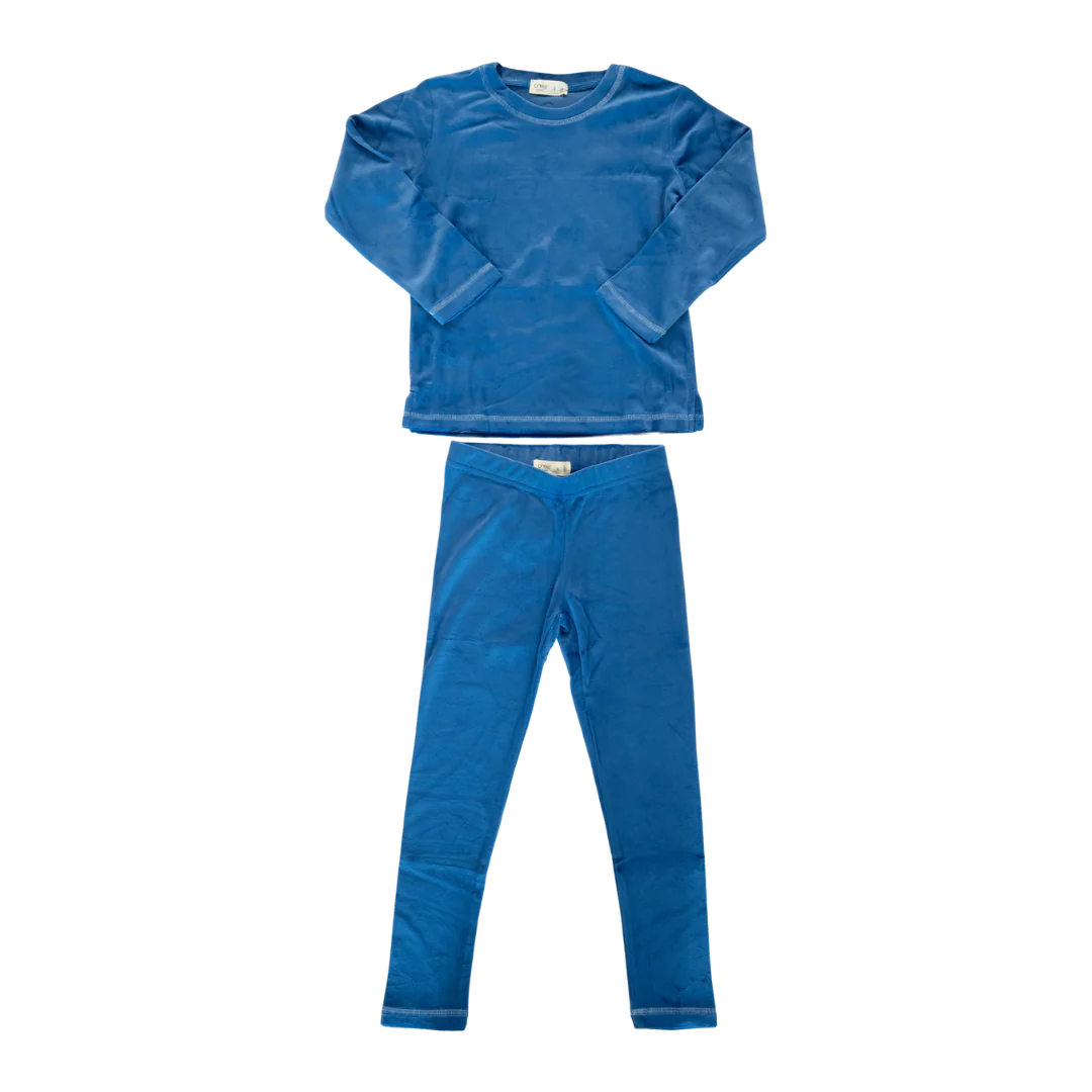 Blue Velour Set