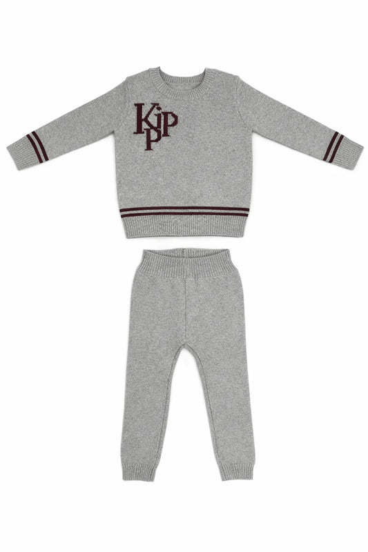 Oscar Knit Set - Cranberry