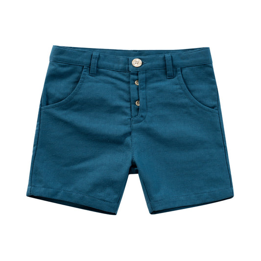 Blue WOVEN SHORTS