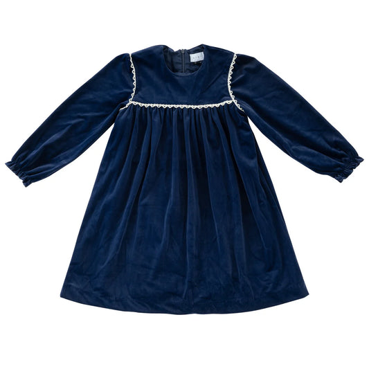 Navy Velvet Dress