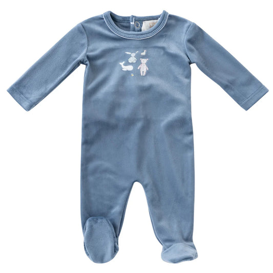 Blue Stuffed Friends Romper