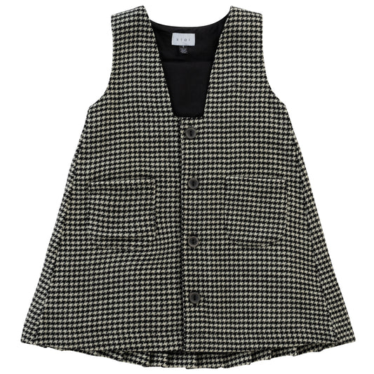 Pleat Houndstooth Jumper