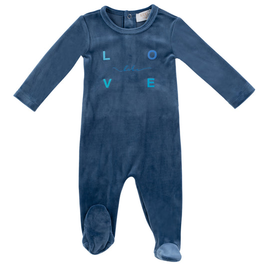 Blue Love Romper