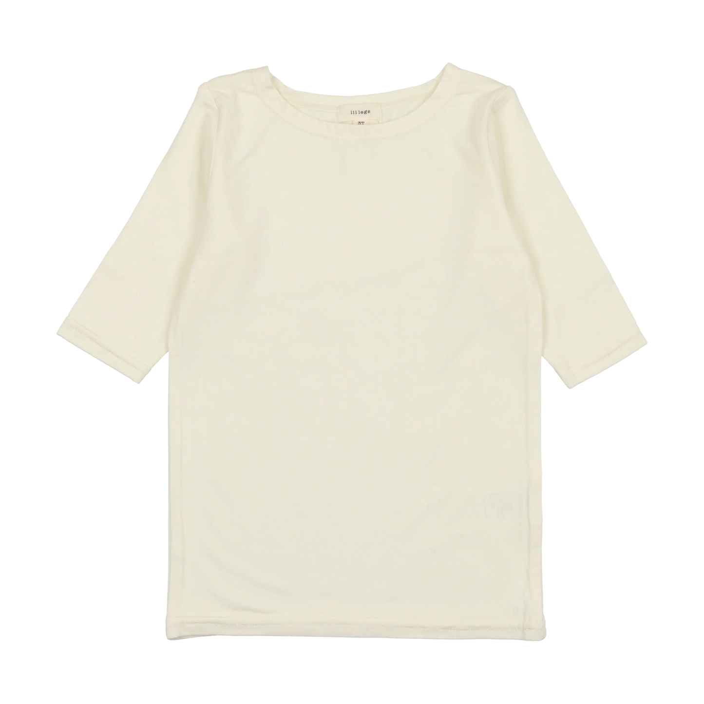Bamboo Tee Three Quarter Sleeve- Cream