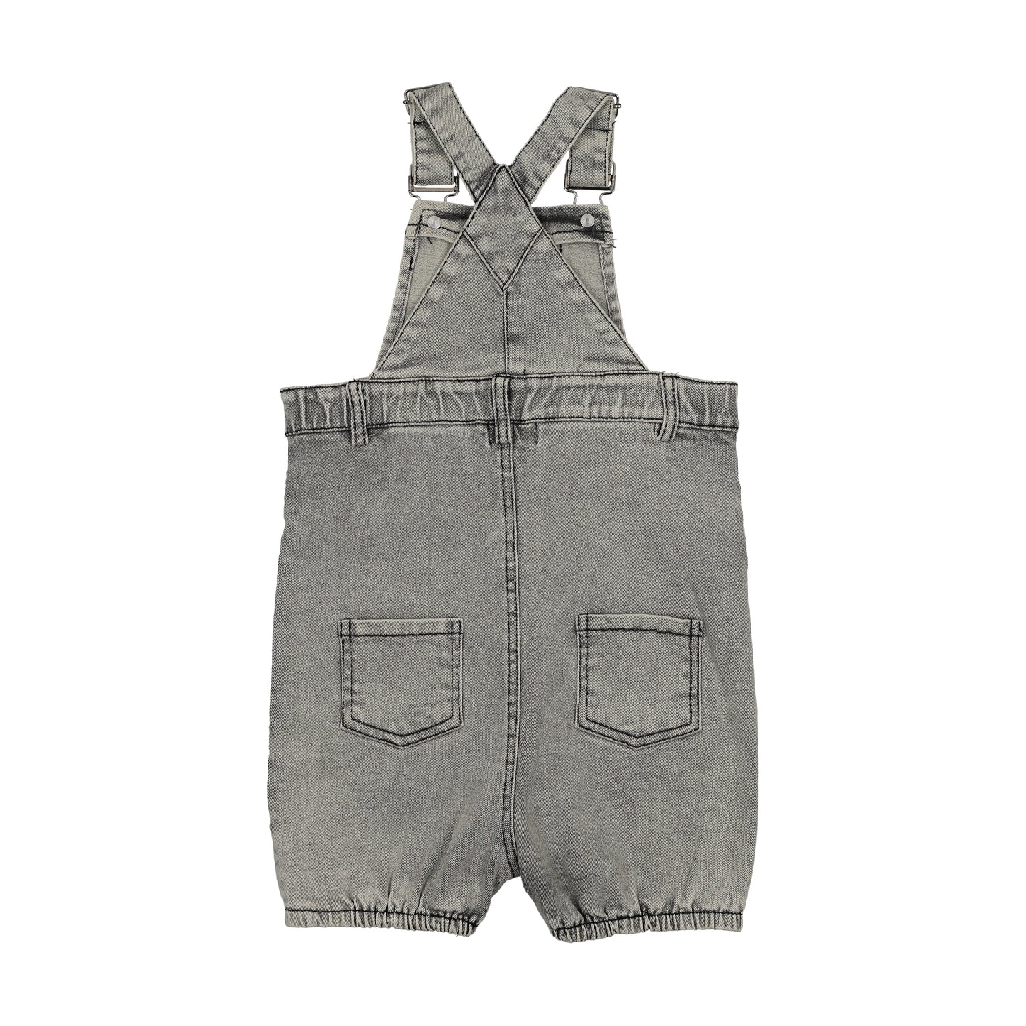Grey Denim Romper