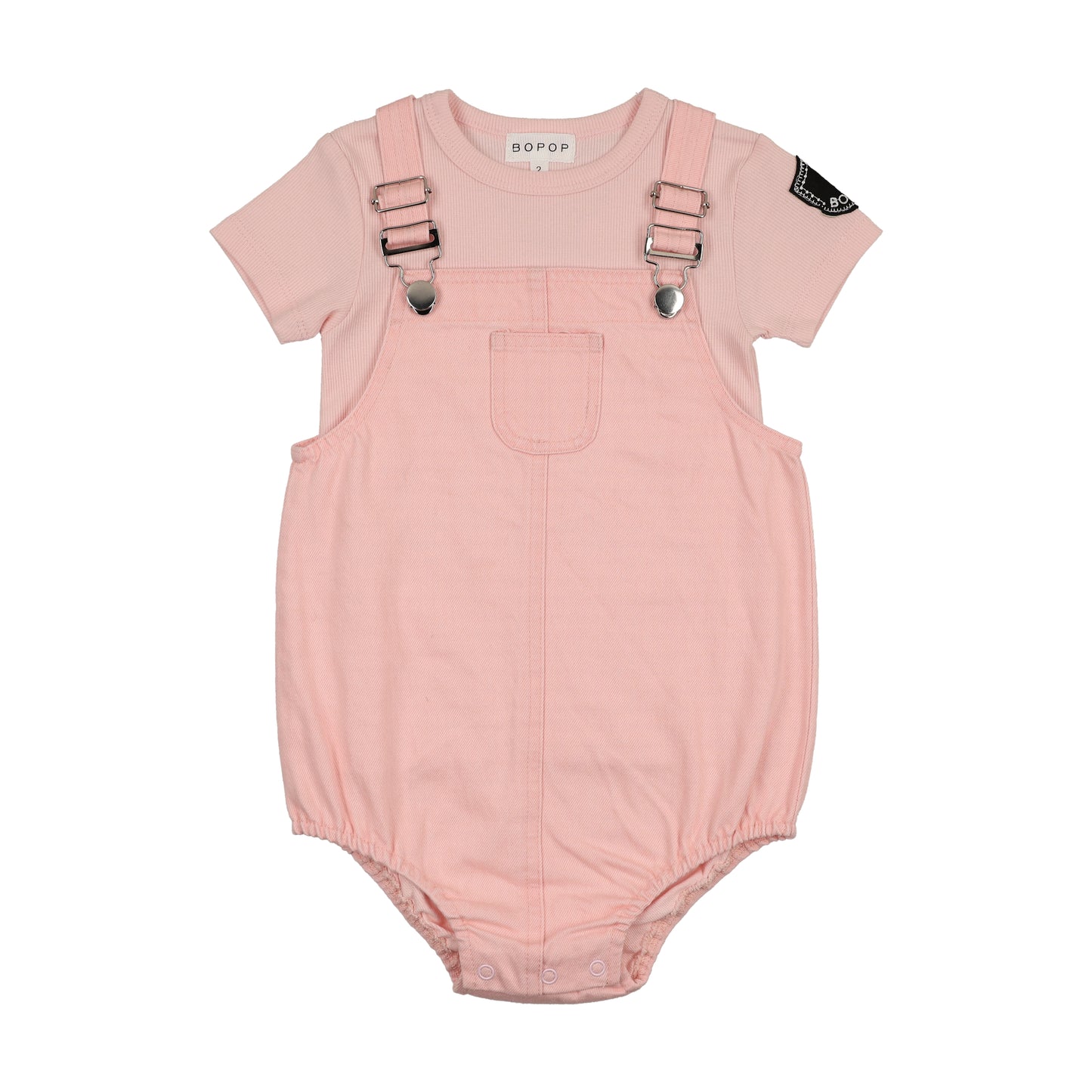 Pink Emblem Romper