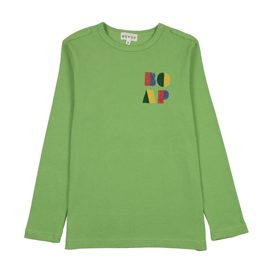 Green Logo  Long Sleeve Tee