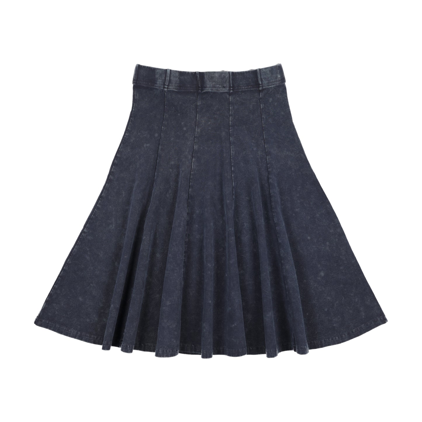Blue Denim Panel Skirt