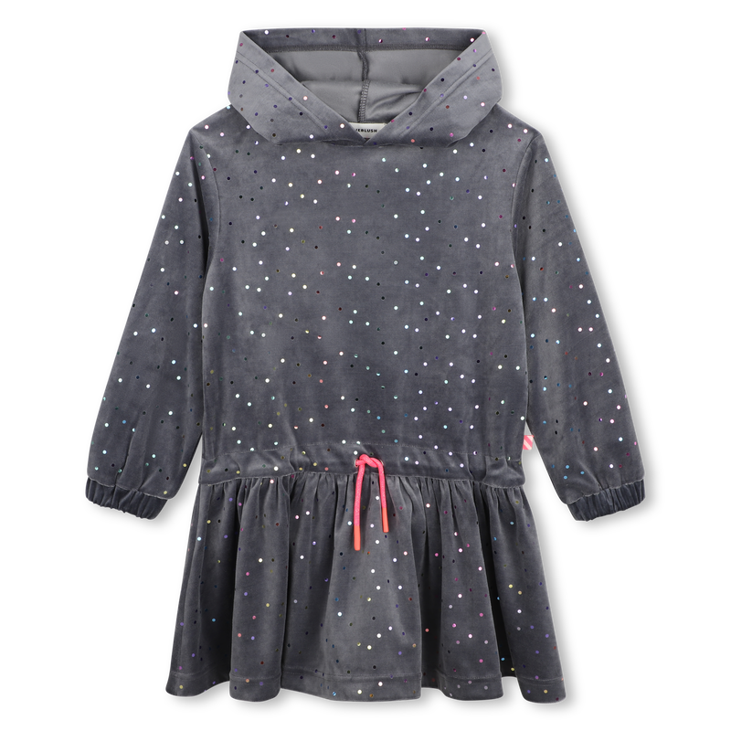 Charcoal Grey Velvet Dress