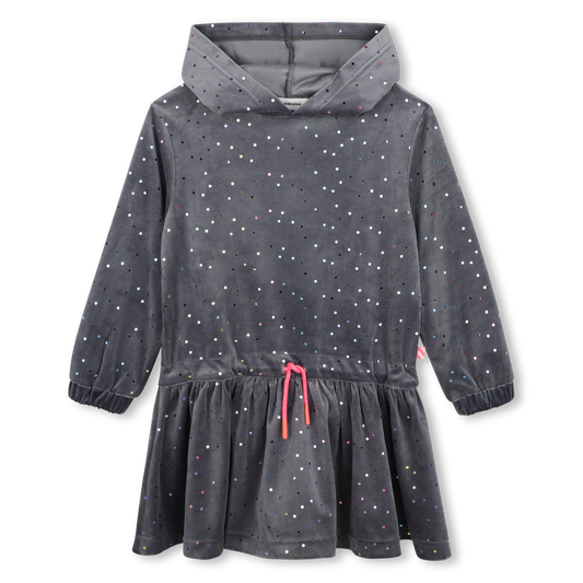 Charcoal Grey Velvet Dress