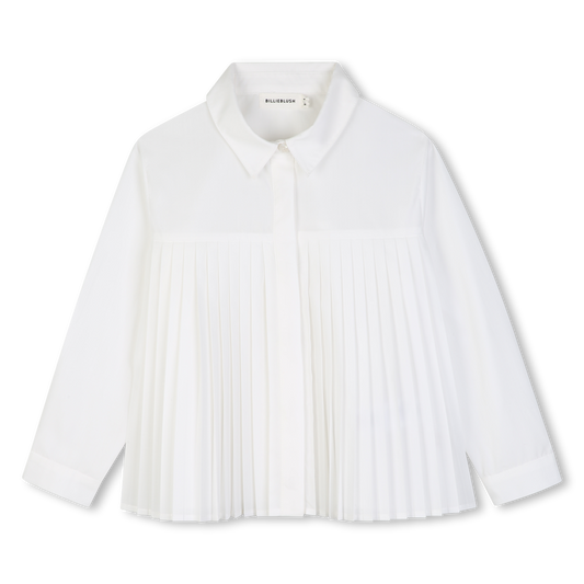 Pleated Ivory Shirt