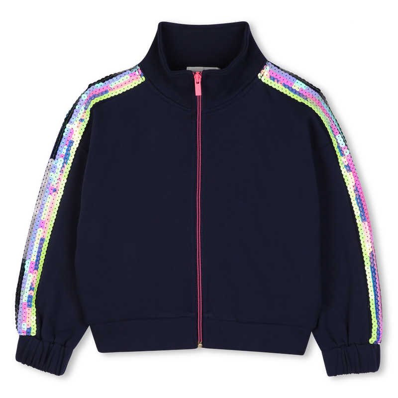 Navy Fleece Cardigan