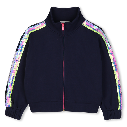 Navy Fleece Cardigan