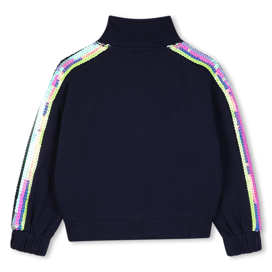 Navy Fleece Cardigan