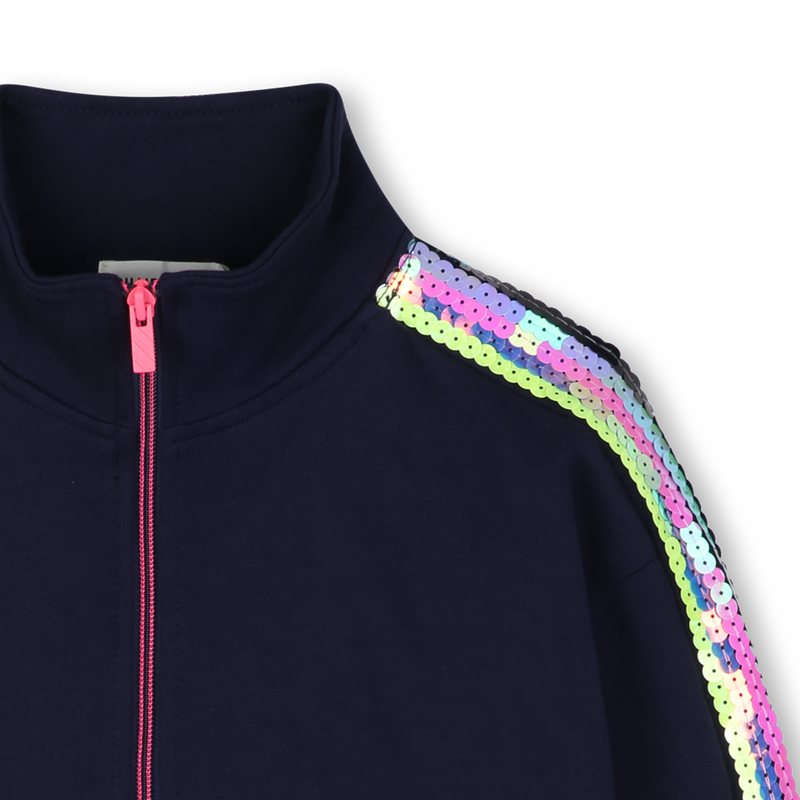 Navy Fleece Cardigan