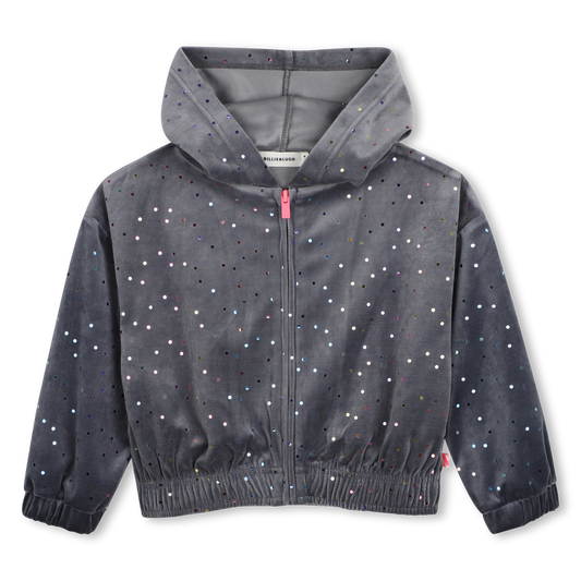 Charcoal Grey Hooded Cardigan