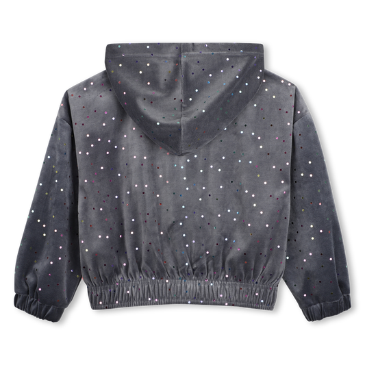 Charcoal Grey Hooded Cardigan