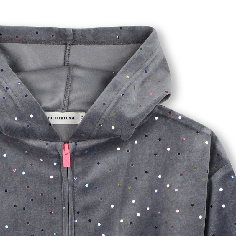 Charcoal Grey Hooded Cardigan