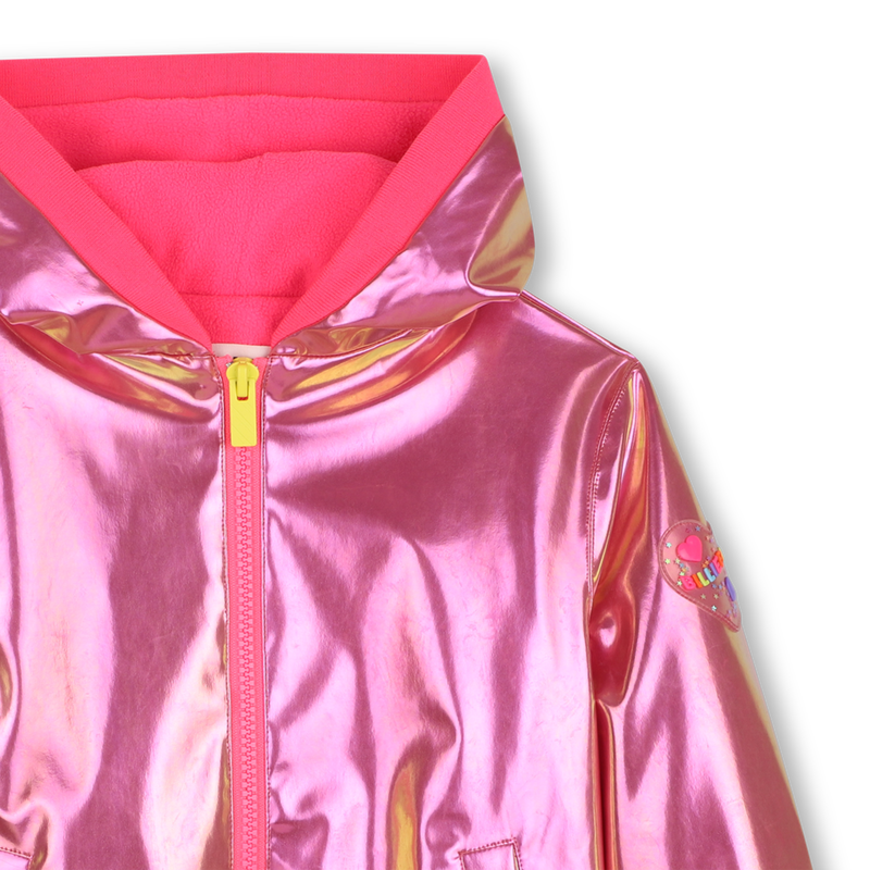 Hooded raincoat Pink