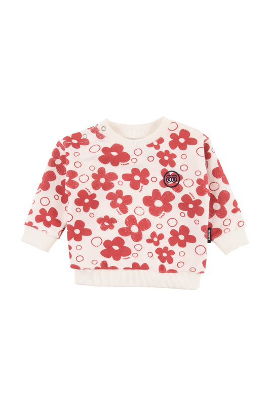 UBJ01 ROSA Flower Baby Sweater