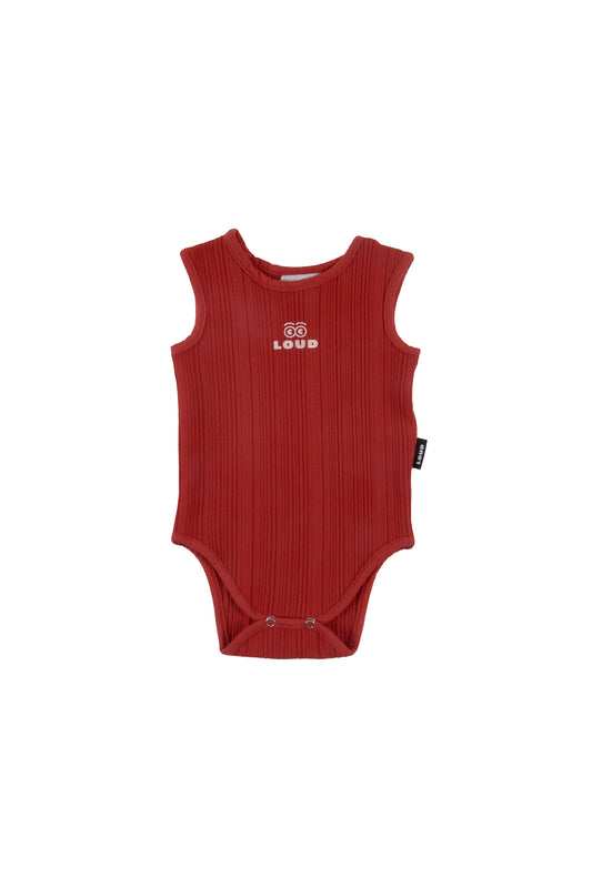 UBR05 GRANITA Baby bodysuit RED
