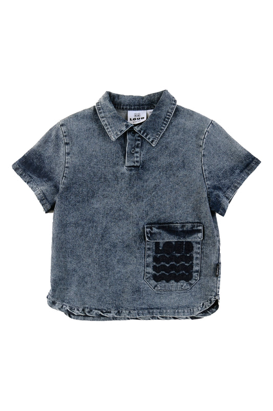 ONDA MID BLUE STONE WASH SHIRT