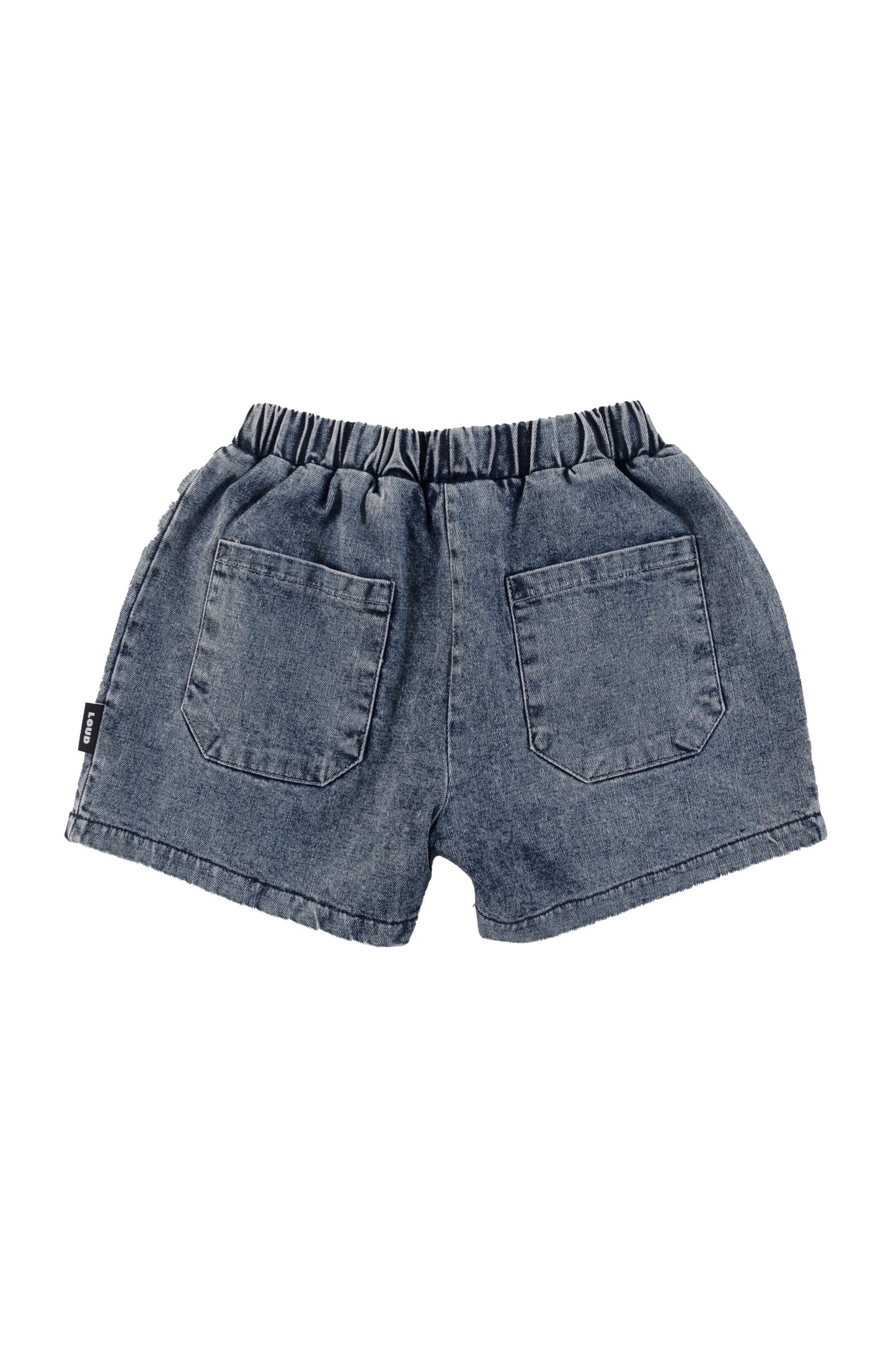 ISOLA MID BLUE STONE WASH SHORTS