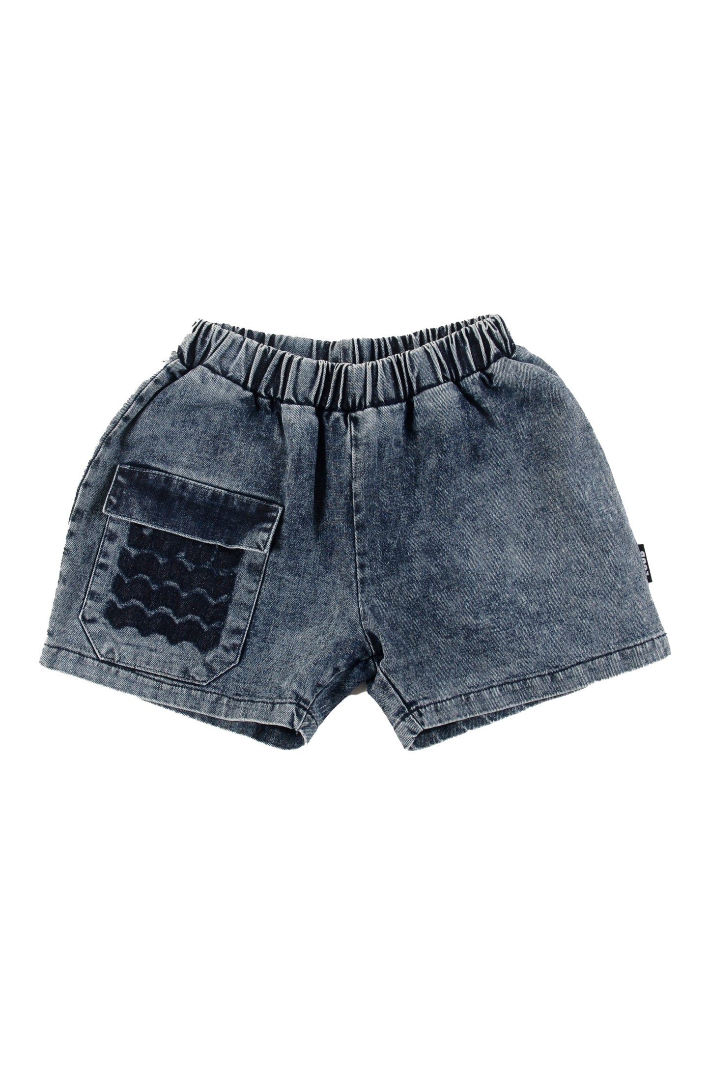 ISOLA MID BLUE STONE WASH SHORTS