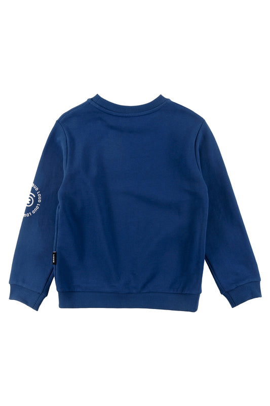 SOGNO NAVY/GARDENIA PRINT SWEATER