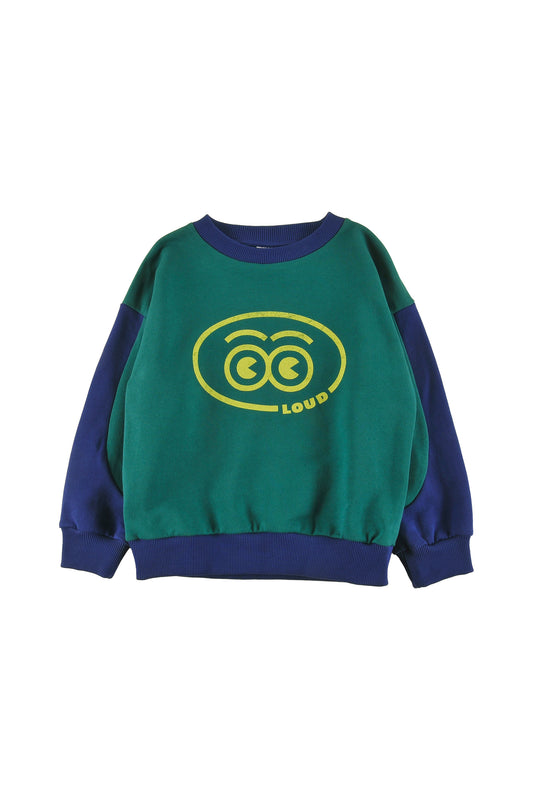 Sleigh Green, Navy Sweater