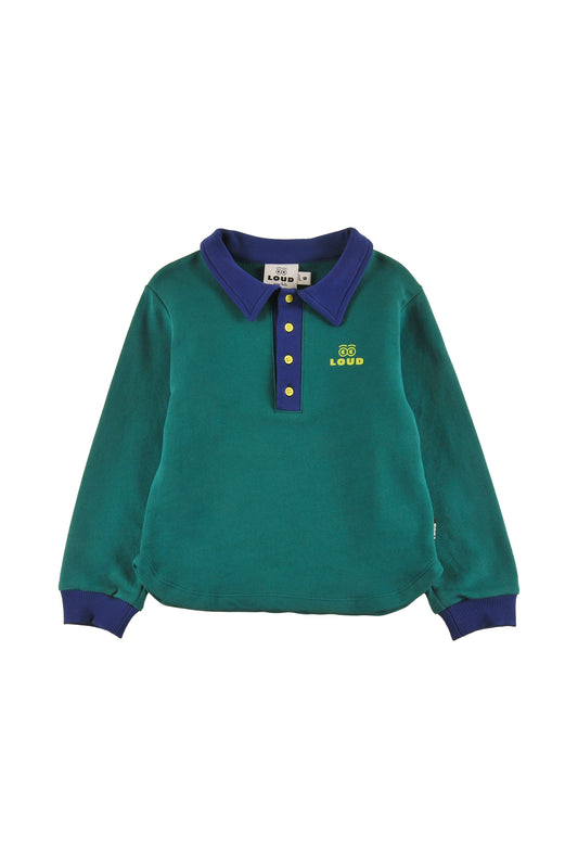 Cosy Green, Navy Sweater Polo