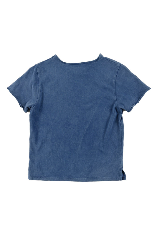 BELLO NAVY MARBLE DYE T-SHIRT