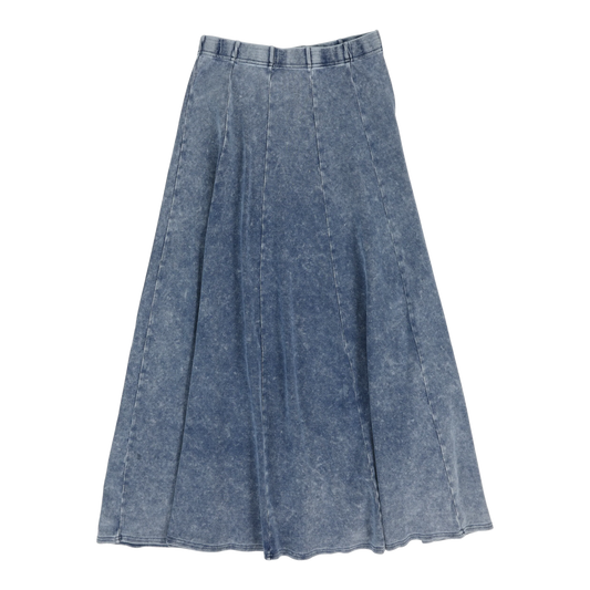 Panel Maxi Skirt Blue Wash