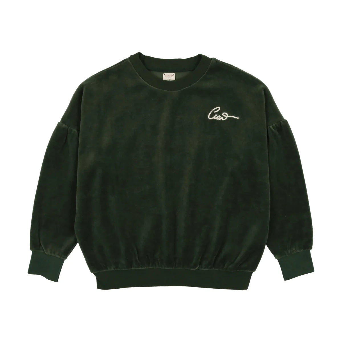 Velour Sweatshirt- Green