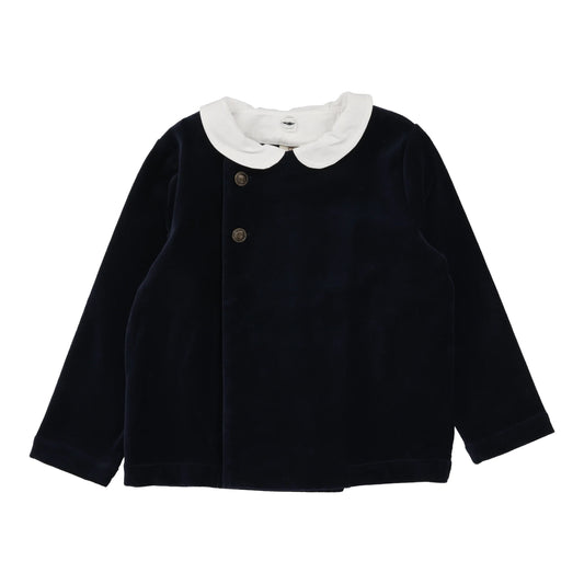 Toddler Velvet Blazer Navy