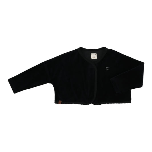 VELOUR CARDIGAN Black