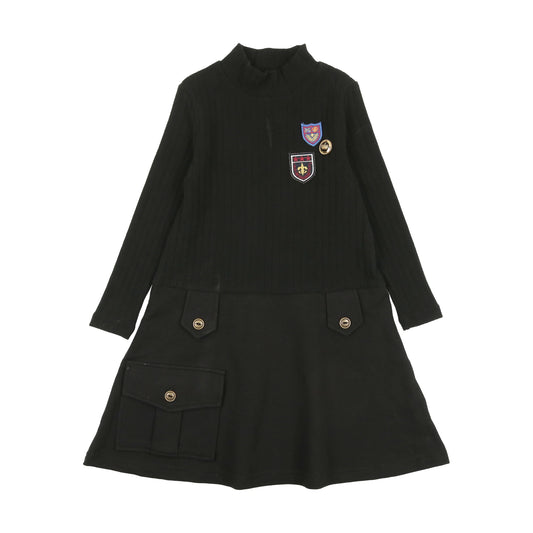 Badge Dress - Black