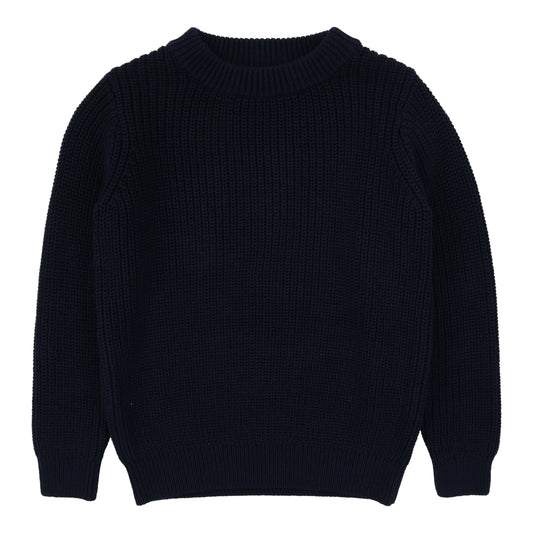 Navy Chunky Knit Sweater