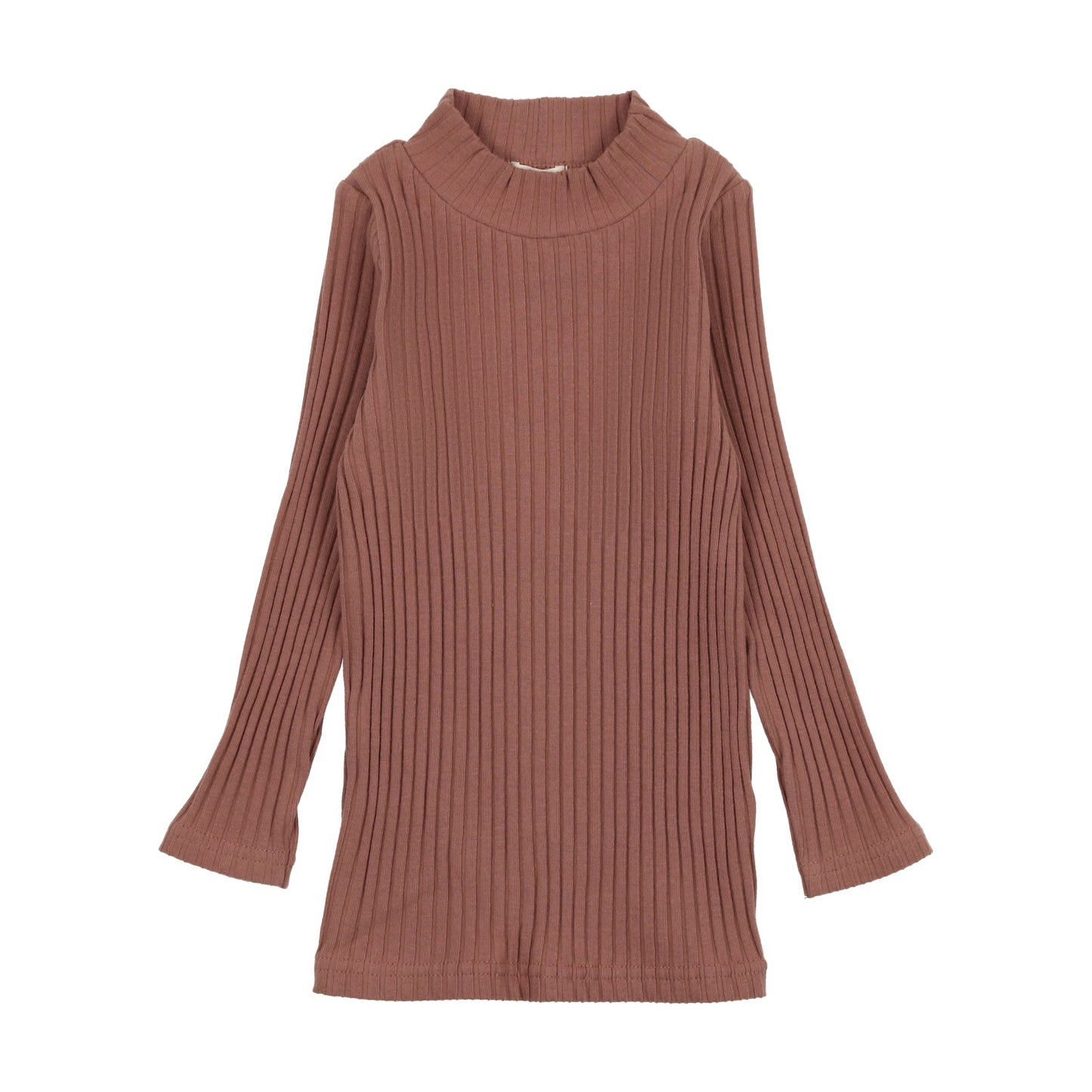 Ribbed Mockneck Mulberry