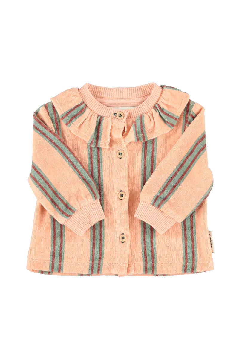 Baby Shirt Light Pink with Double Stripes