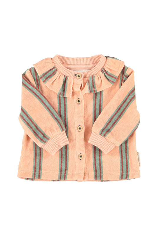 Baby Shirt Light Pink with Double Stripes