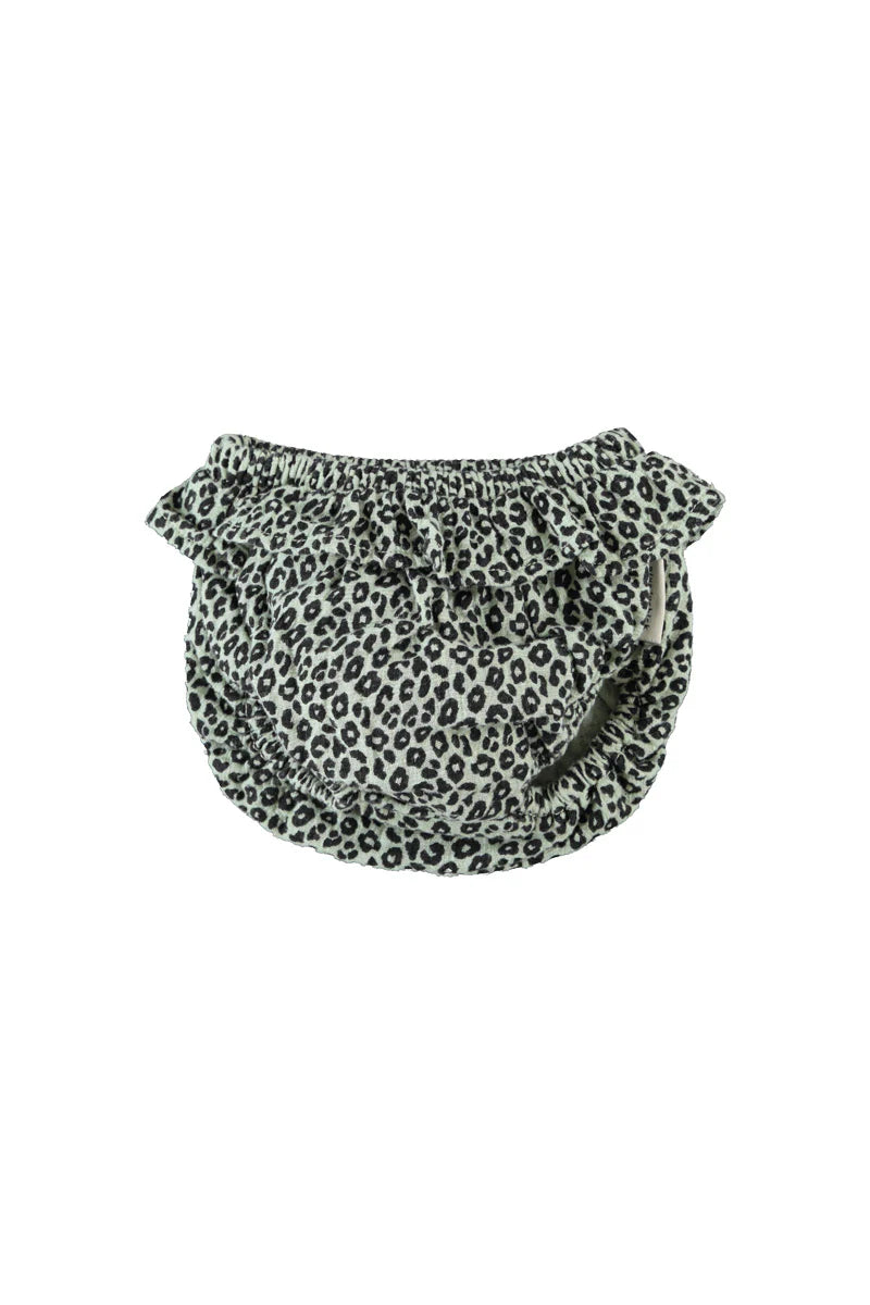 Baby Shorties Mint Green with Animal Print