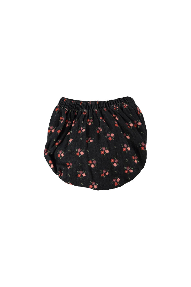Baby Shorties Black with Flowers