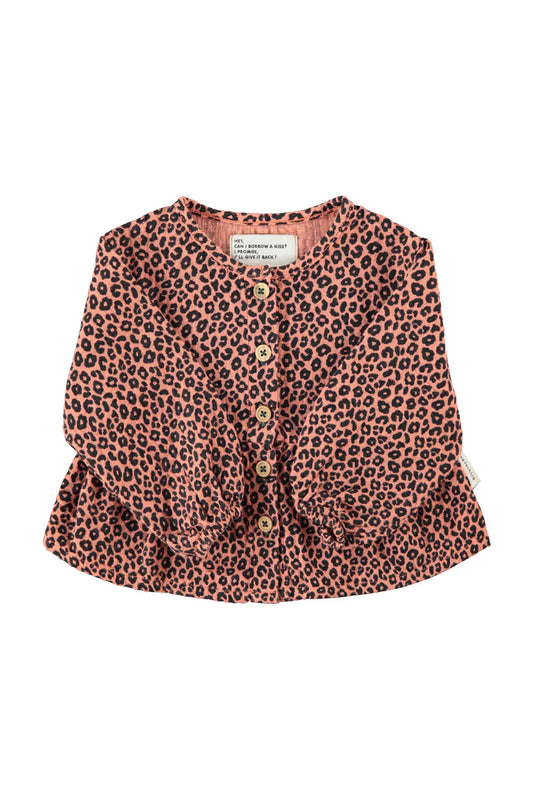 Baby Blouse Pink with Animal Print